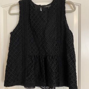 Banana Republic Eyelet Peplum Top